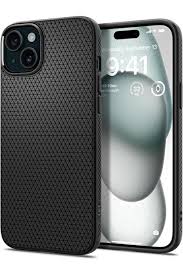 Spigen Liquid Air iPhone 15 Pro Max Kılıf Mat Siyah TPU